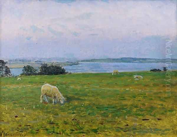 Sheep Grazing Osterby Skagen - view 1