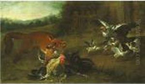 Fox Attacking Chickens by Pieter Casteels