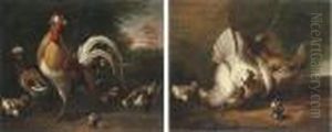 Poultry In A Landscape by Pieter Casteels