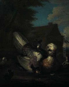 Chioccia Con Pulcini by Pieter Casteels