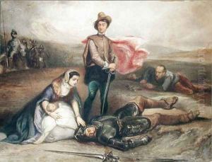 The Death of Julian Avenel by Tony Johannot