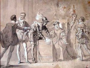 Project of Henri II by Alexandre Dumas by Tony Johannot