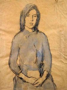 Girl Hands Resting in her Lap by Gwen John