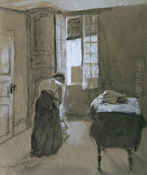 Woman Dressing - view 1