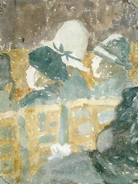 Girls in a Church - view 1