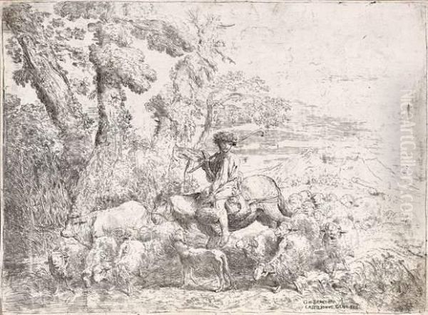 Le Troupeau En Marche - view 1