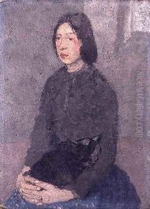 Girl with a Cat on her Lap by Gwen John