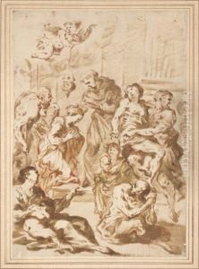 Un Miracle De Saint Antoine by Giovanni Benedetto Castiglione