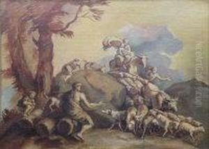The Flight Into Egypt by Giovanni Benedetto Castiglione
