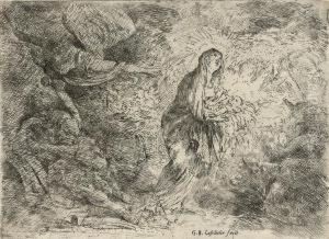 God The Father Regarding The Infant Christ (b. 11; Bellini 19;dillon 55)