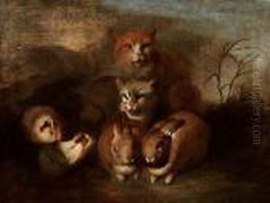 Studio Di Coppie Di Animali by Giovanni Benedetto Castiglione