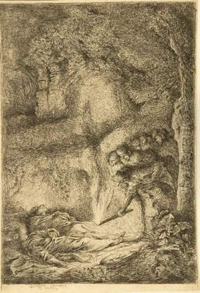 Die Auffindung Der Leichname Der Apostel Petrus Und Paulus. - view 1