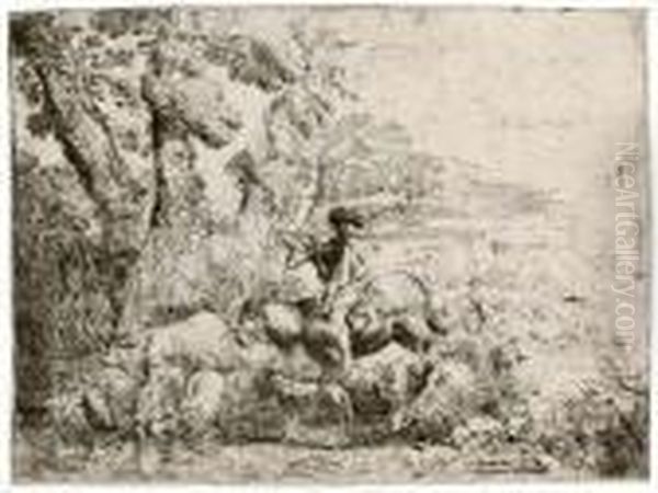 Pastoral Journey (bartsch 28; Percy 4) - view 1