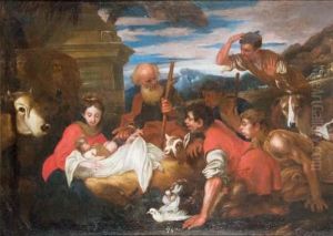 The Adoration Of The Shepherds by Giovanni Benedetto Castiglione