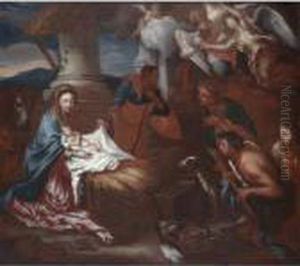 The Adoration Of The Shepherds by Giovanni Benedetto Castiglione