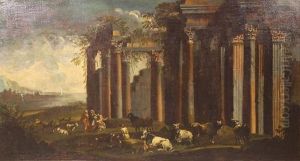 Rovine Con Pastori Ed Armenti