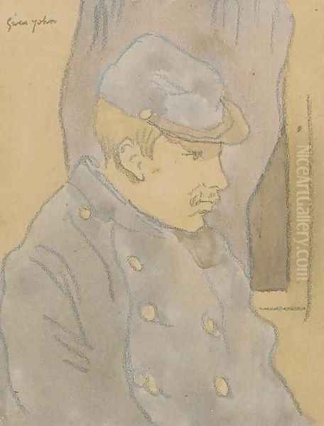 Profile study of a Poilu - view 1