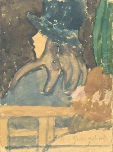 Girl in a Blue Hat by Gwen John