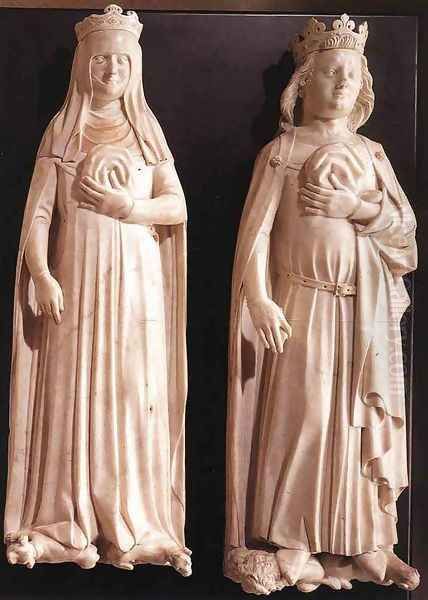 Jeanne d'Evreux and Charles IV - view 1