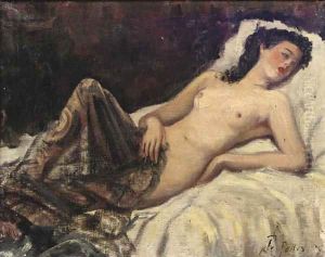 A reclining nude by Pio Joris