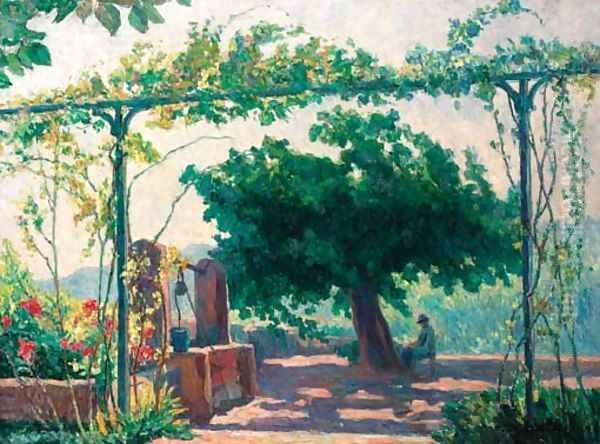 Resting under a tree on a summer's day - view 1