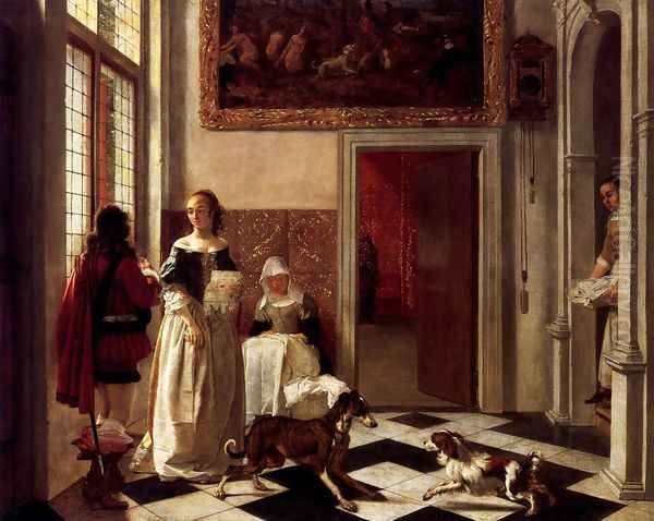 Woman Receiving a Letter 1663-65 - view 1