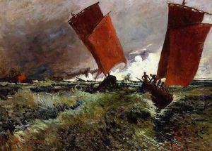 Red Sails by Emile Jourdan