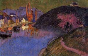 The Port of Pont-Aven by Emile Jourdan