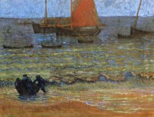 Marine view at Twilight by Emile Jourdan