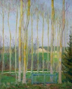 Peupliers by Emile Jourdan