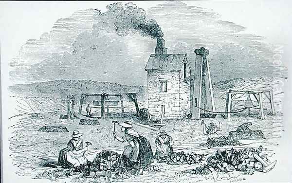 Breaking and Sorting Copper Ores from Cyclopaedia of Useful Arts and Manufactures - view 1