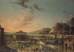 A capriccio panorama of the journey of Charles III King of the Two Sicilies