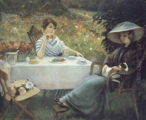 In the Garden by Jean-Jacques-Raoul Jourdan