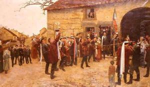 Les Conscrits (Conscripts) by Alfred Pierre Joseph Jeanmougin