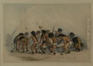 Sioux Buffalo Dance by George Catlin
