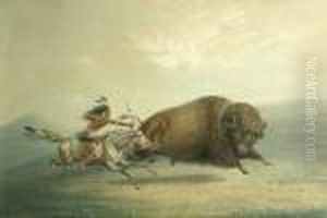 Buffalo Hunt by George Catlin