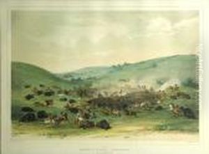 Buffalo Hunt by George Catlin
