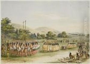 Ball-play Dance by George Catlin