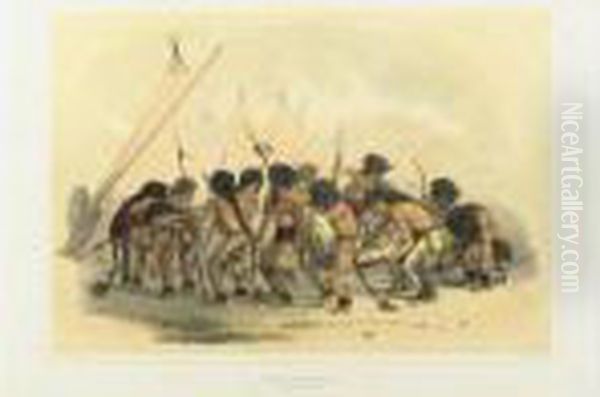 Buffalo Dance, Buffalo Hunt, Approaching In A Ravine And Buffalo Hunt, Chasing Back - view 1