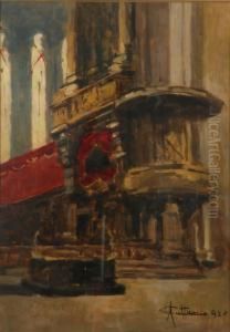 Veduta Del Pulpito Del Duomo Di Milano