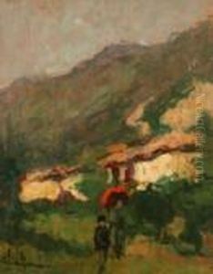 Passeggiata In Campagna by Achille Cattaneo