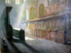 Interno Della Chiesa Di San Maurizio Al Monastero Maggiore, Milano by Achille Cattaneo