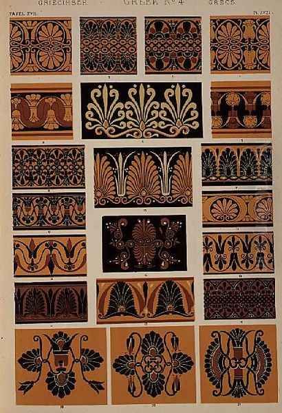Ornaments from Greek and Etruscan Vases in the British Museum and the Louvre from Ch IV - view 1