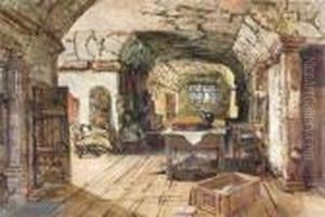 Figure Entering An Attic by George Cattermole