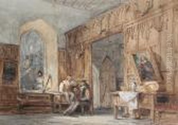 Guards Waiting In An Antechamber - view 1