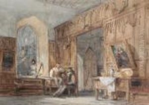 Guards Waiting In An Antechamber