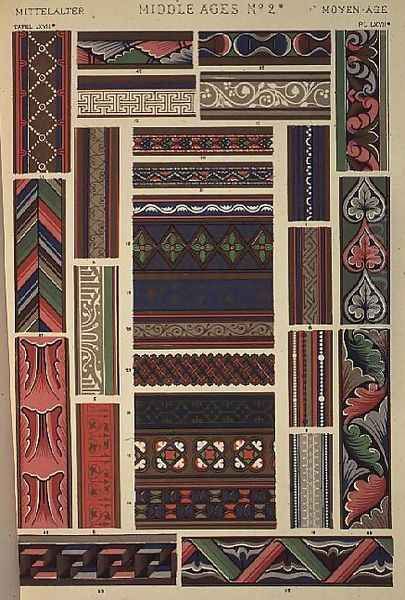 Collection of borders from Illuminated Manuscripts - view 1