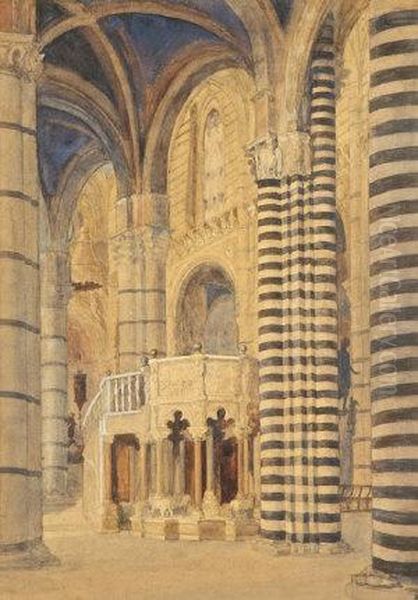 Temple Interior; Possibly The Scourging Of The Temple - view 1