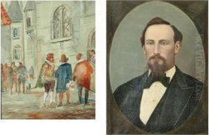 Signed Watercolour, 25x19cm by George Cattermole
