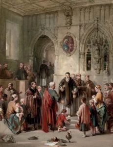 Alms For The Poor by George Cattermole